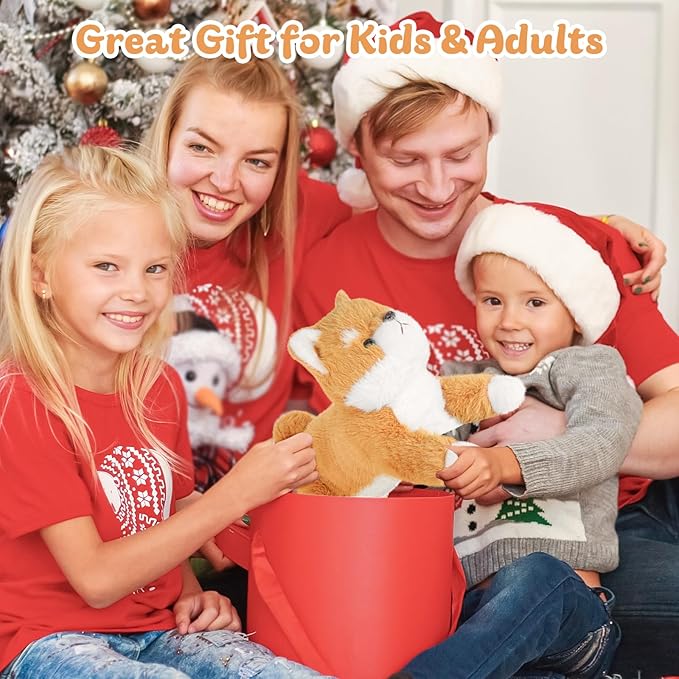 19Inch 3 Pounds Dog Weighted Stuffed Animals, Cute Realistic Puppy Stuffed Animal, Sensory Comfort Plush Throw Pillow Toy, Dog Plush Gift for Adults Kids Youth-PurrikoPets