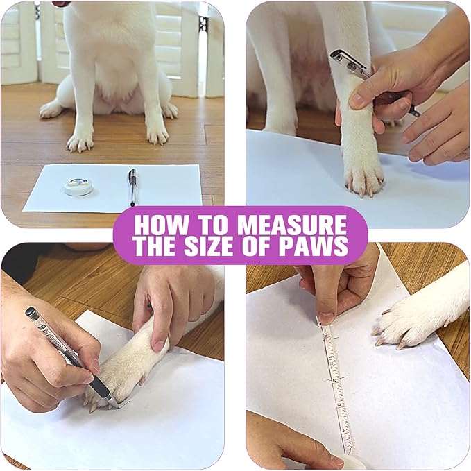 EXPAWLORER Anti Slip Dog Socks to Prevent Licking Paws, Dog Shoes for Hot Pavement, Dog Booties for Small Medium Large Senior Dogs, Traction Control Dog Boots & Paw Protectors for Hardwood Floors-PurrikoPets