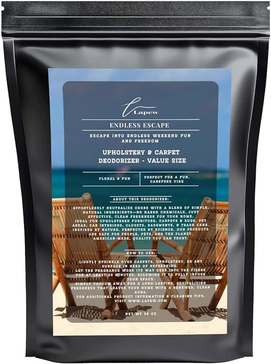 Endless Escape Carpet Freshener Powder Refill 36 oz | Powerful Odor Eliminator for Home | Upholstery Deodorizer | Carpet Deodorizer | Pet Urine | Cat Litter Box | Endless Weekend Fragrance-PurrikoPets