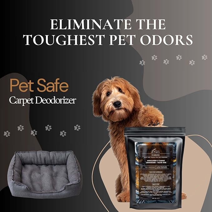 Fearless Carpet Freshener Powder Refill 36 oz | Powerful Odor Eliminator for Home | Upholstery Deodorizer | Carpet Deodorizer | Pet Urine | Cat Litter Box | Fierce Fragrance-PurrikoPets