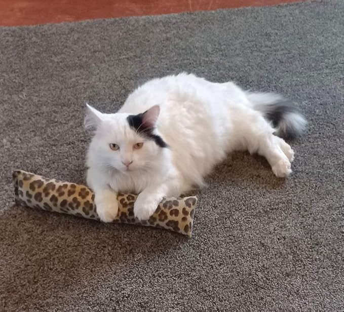 15" Catnip Cat Kicker Toys/Kitty Kick Sticks/Cat-Nip Kick Sticks (Leopard Print) (Kickers Filled with 1 oz Premium Canadian Catnip)-PurrikoPets