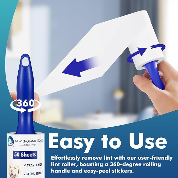 200 Sheets Mini Lint Rollers for Travel - Set of 4 Small-Sized Lint Removers Designed for Convenient Portability, Ideal for Removing Pet Hair and Debri-PurrikoPets
