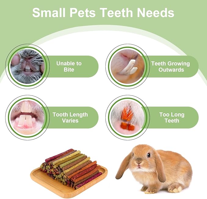 70PCS Rabbit Chew Sticks, Bunny Guinea Pig Toys for Teeth Natural Timothy Hay Sticks for Rabbit Chinchilla Guinea Pig Bunny Hamster - Chews Toys for Small Rodents' Teeth-PurrikoPets