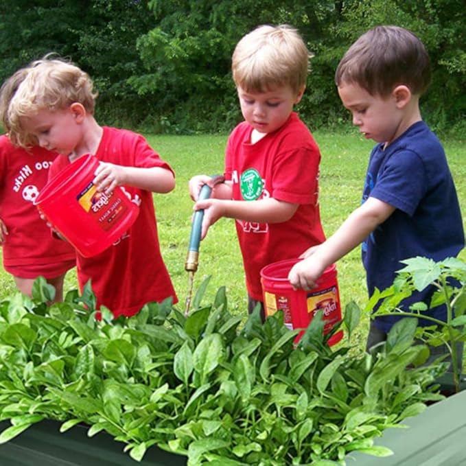 8x2x1ft Metal Raised Garden Bed Kit，Galvanized Garden Bed Box for Vegetables, Flowers, Herbs, and Succulents,120 Gallon Capacity - Green-PurrikoPets