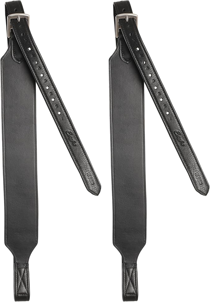 Exion Wide Stability Stirrup Leathers for English Saddles | Premium Cowhide Leather | Enhanced Leg Stability & Comfort | Sizes: 48" to 62"-PurrikoPets