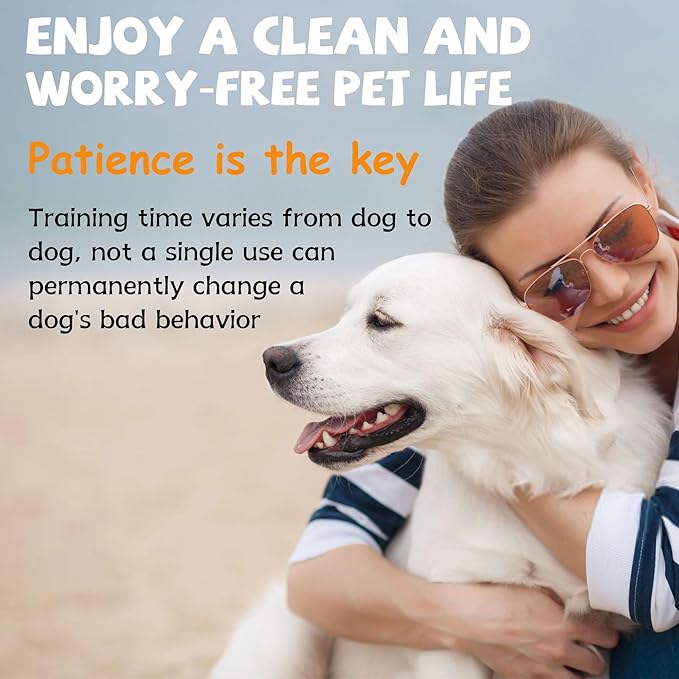 Dog Potty Spray Set, No-Go Spray & Potty Training Spray, Puppy Essentials, Stops Urination & Marking, Indoor and Outdoor Use (8 fl oz) Large Capacity, More Suitable for Multi-Dog Households-PurrikoPets