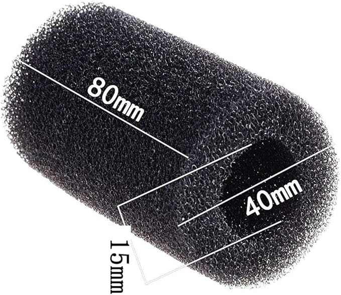 8 Pieces Black Pre-Filter Sponge Foam Roll Accessories for Aquarium Fish Tank-PurrikoPets