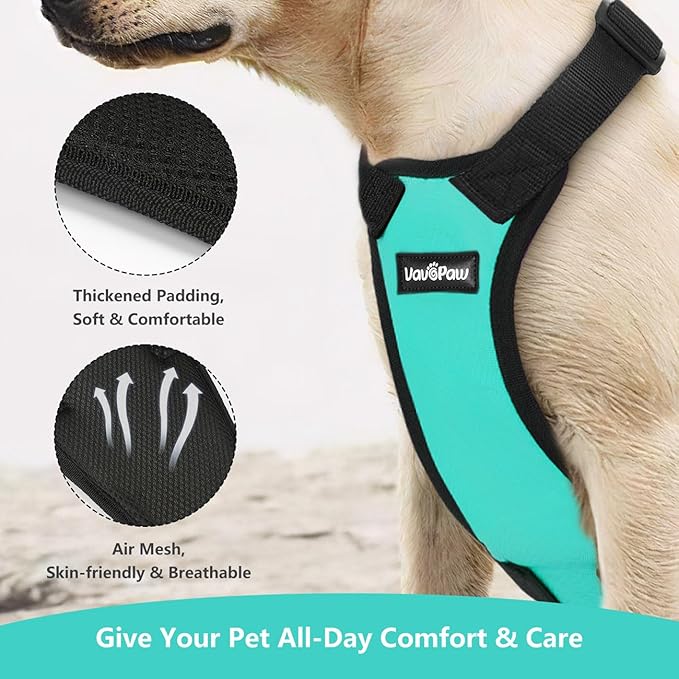 Dog Seat Belt, Safety Vest Dog Car Harness with Adjustable Buckle Dog Seat Belt for Vehicle Nylon Pet Safety Seat Belts Heavy Duty(XXL, Blue)-PurrikoPets