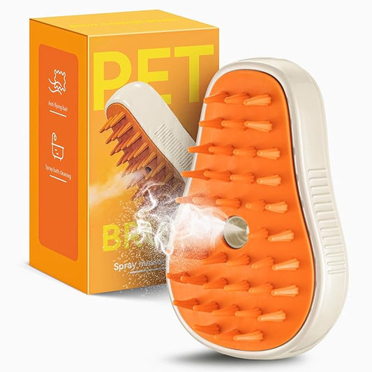 3 In 1 Pet Brush for Shedding, Portable Hair Removal Tool for Cats and Dogs, Deshedding Grooming Brush for Indoor Pets-PurrikoPets