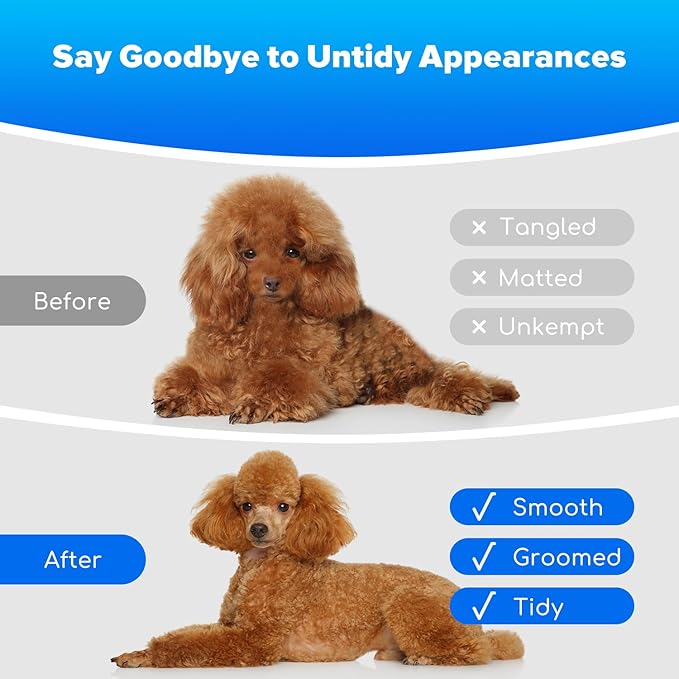 Dog Grooming Kit & Dog Hair Vacuum,15000 Pa Powerful Suction, Pet Grooming Vacuum Removes 99% Pet Hair, Includes Clippers, Brush, Nail Trimmer Grinder, Stainless Steel-PurrikoPets