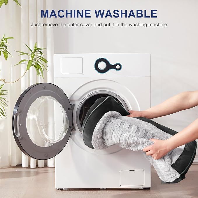 FURTIME Orthopedic Dog Bed for Small Dogs - Washable Dog Sofa Beds Small, Supportive Foam Pet Couch Bed with Removable Washable Cover, Waterproof Lining and Nonskid Bottom, Black-PurrikoPets