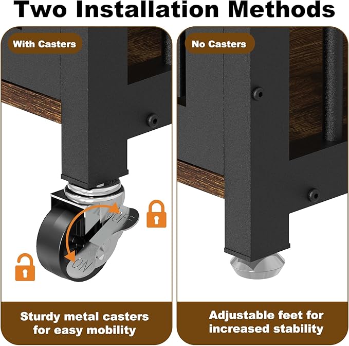 EasyCom 41"/33"/27" Dog Crate Furniture with Name Tag, Heavy Duty Dog Kennel Indoor for Medium Dogs, Double-Doors Sturdy Metal Dog Cage for Anxiety Dog, Decorate House as TV Stand, End Table-PurrikoPets