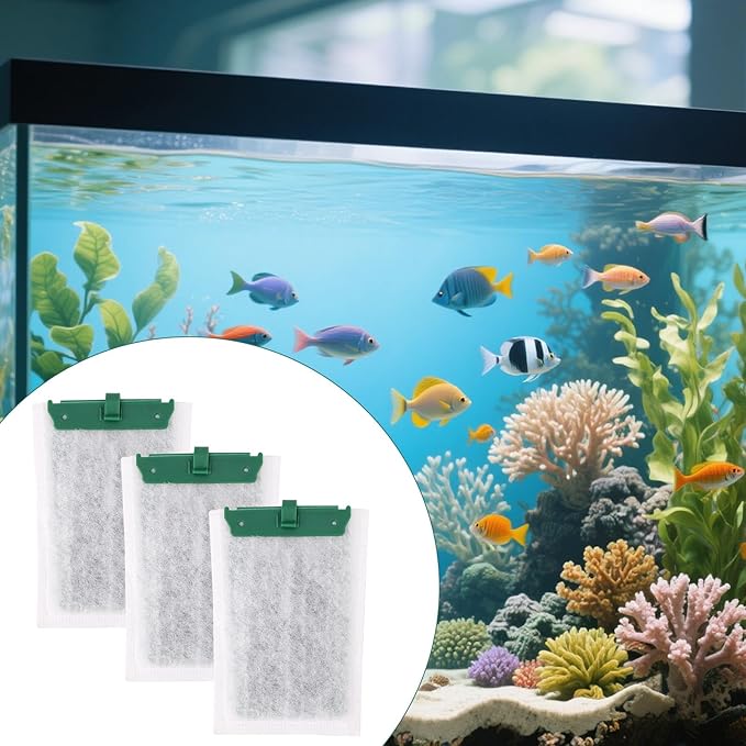 16pcs Medium Replacement Filter Cartridges Compatible with Tetra Whisper Bio-Bag, Fish Tank Parts Accessories for 10i IQ10 PF10 ReptoFilter, 5-10 Gallon Aquarium Filter Cartridges-PurrikoPets