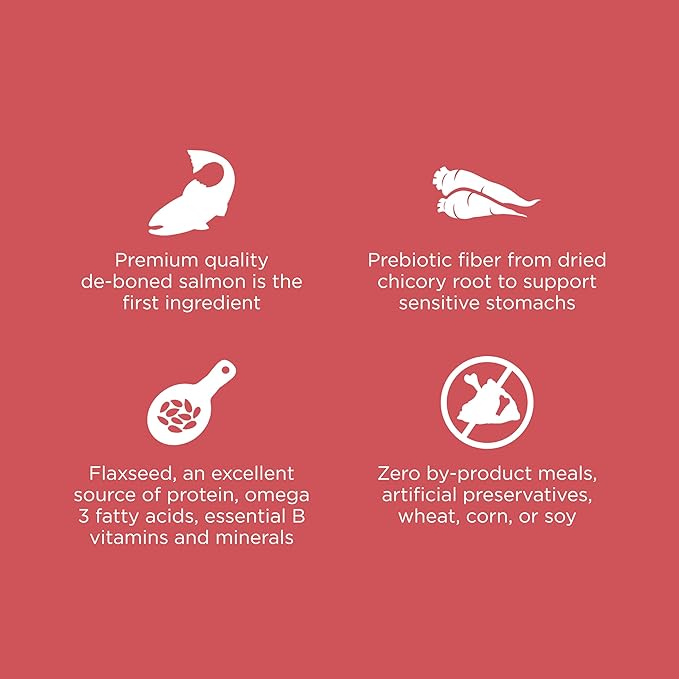 Go! Solutions Sensitivities Limited Ingredient, Grain-Free Dry Cat Food, Salmon Recipe for Sensitive Stomach, 12 lb Bag-PurrikoPets