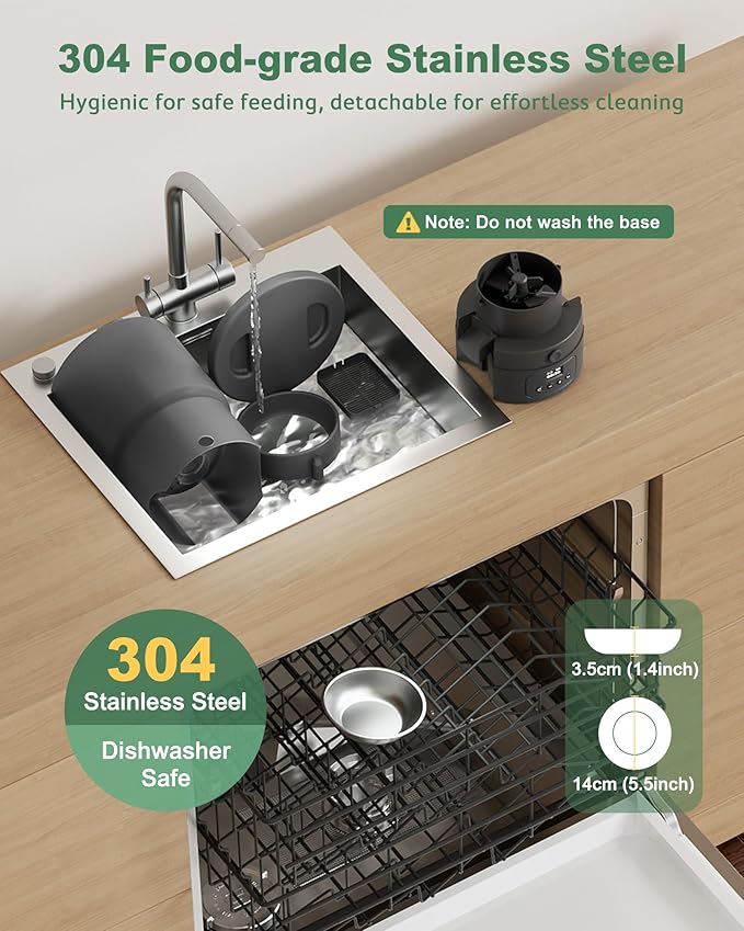 Gimars 5L/20 Cups Automatic Cat Feeder, Programmable 1-6 Meals Cat Food Dispenser with Stainless Steel Bowl, Easy Setup, Dual Power Supply,10s Meal Call Timed Pet Feeder for Cats and Small Dogs-PurrikoPets