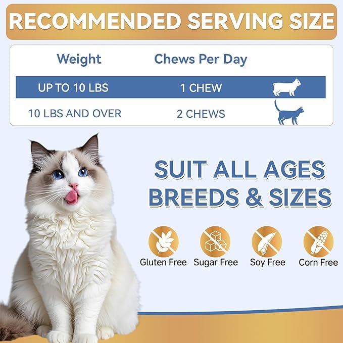 Flea and Tick Prevention for Cats, 200 Soft Chews for Fleas Treatment for Cats, Natural Cat Oral Flea Chewables Support Supplement, Flea and Tick Chews for All Breeds & Sizes-PurrikoPets