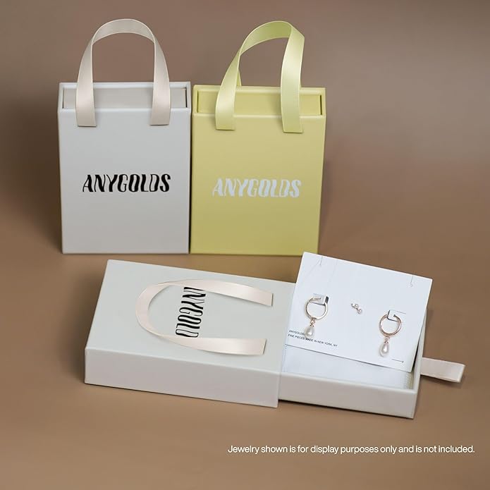 Anygolds 14K Solid Gold Ear Cuff Ring for Women No Piercing, Minimalist Cartilage Earring Set, Fake Piercing Clip On Earcuff - Heart, Crown, Flower Designs