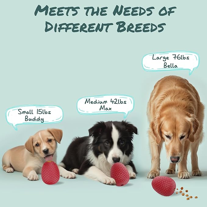 Enrichment Frozen Treat Toy for Dogs - 2-in-1 Dog Licking Toy & Dispensing Dog Puzzle Toy, Fillable Rubber Interactive Toy, Keeps Them Busy, Reduces Anxiety, Safe & Easy to Clean Red-PurrikoPets