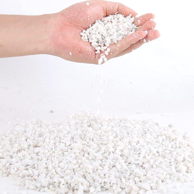 3lb White Cactus Pea Gravel Rocks,1/4 Inch Pebbles for Indoor Plants, Natural Succulent Rock and River Rocks Decorative for Aquariums, Vases, Outdoor Gardening, Top Dressing for Potted Plants-PurrikoPets