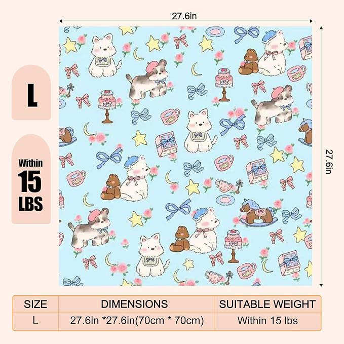 27.6" Cat Grooming Wrap Cat Wrap for Cutting Nails Cat Restraint for Nail Clipping Cat Swaddle Wrap Cat Burrito Wrap L(Within 15lbs) Anti-Scratch Anti-Escape Multifunctional Pet Tool-PurrikoPets