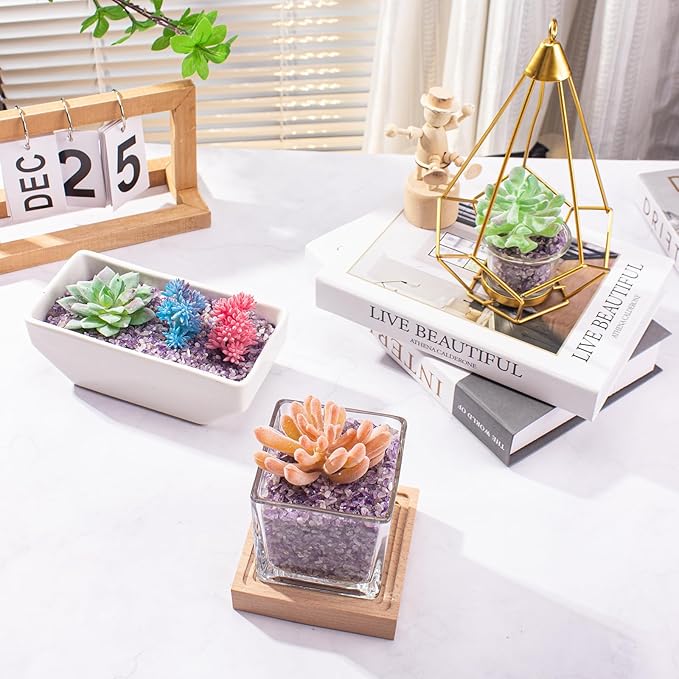 3 Lb Amethyst Crushed Stones Quartz Crystals Chips Bulk, Natural Tumbled Healing Stones for Decorative Fish Tank Vase Fillers Aquarium Gravel Rocks-PurrikoPets