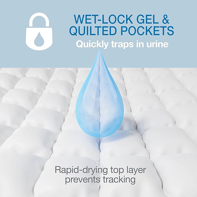 Four Paws Wee-Wee Odor Control with Febreze Freshness Pee Pads for Dogs & Puppies, Leak-Proof Dog Housebreaking Potty Training Floor Protection, Spring Fresh Scent, 22" x 23", 50 Count-PurrikoPets