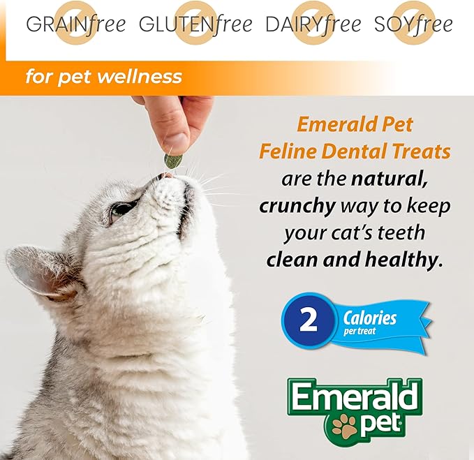 Feline Dental Treats — Tasty and Crunchy Cat Dental Treats Grain Free — Natural Dental Treats to Clean Cat Teeth, Freshen Cat Breath, and Reduce Plaque and Tartar Buildup — Salmon Treats, 3 oz-PurrikoPets