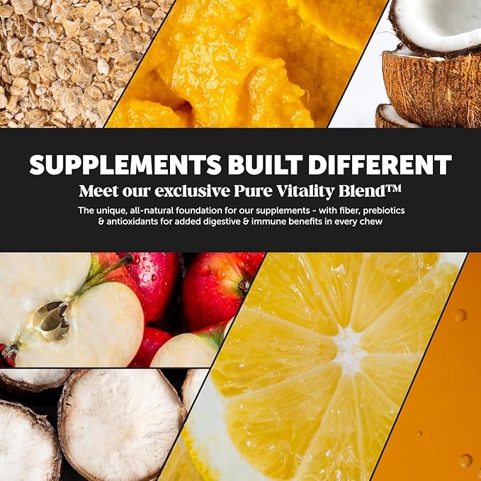 Dog Multivitamin Max Strength - 15 in 1 Vitamins for Health & Heart - Essentials Fish Oil, Glucosamine, Probiotics, Omega Fish Oil - Multivitamins Supplements for Skin and Coat-PurrikoPets