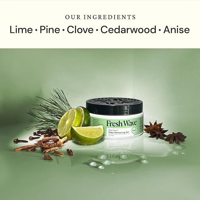 Fresh Wave Odor Removing Gel, 7 oz., Pack of 3 - Odor Absorbers for Home, Safer Odor Relief, Natural Plant-Based Odor Eliminator, Every 7 oz. lasts 15-30 Days, For Cooking, Trash & Pets-PurrikoPets