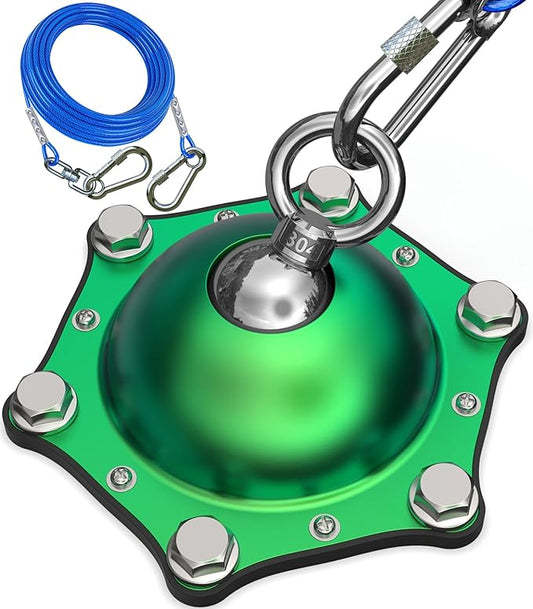 Dog Tie Out Cable and Stake for Yard,(up to 200lbs) 360°Swivel Run Anchors- No Tangle,with 30FT Heavy Duty Tie Out Cable for Dogs,Dog Runner for Yard,Ideal for Outdoor Camping-PurrikoPets