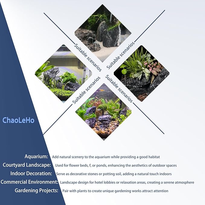 Dragon Stone Aquarium Rock Seiryu Stone for Aquariums, Fish Tanks, Bonsai, Terrariums, Wargaming Dioramas, Indoor or Outdoor Gardens-40Lb(2-10 Inch)-PurrikoPets