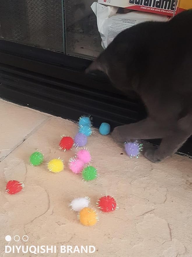 50-Pack Soft Cat Toy Balls – Fun Playtime & Exercise for All Cats (1.5 inch, Cat Toys Mega Set)-PurrikoPets