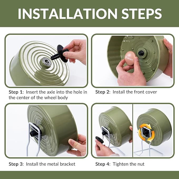 8.4" Silent Hamster Wheel, Non-Slip Track, Exercise, Release Stress, Relieve Anxiety, Adjustable Height Stand, for Syrian Dwarf Hamster, Gerbil, Mice, Other Small Medium Sized Pets, Green-PurrikoPets