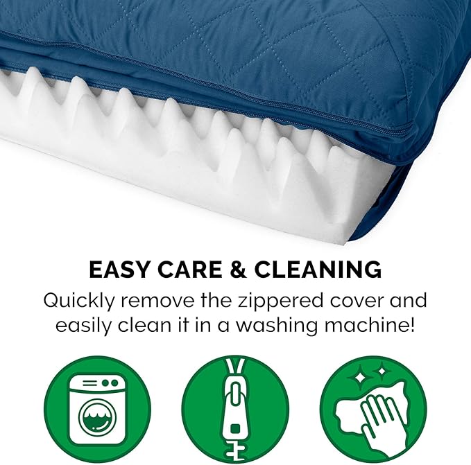 Furhaven Orthopedic Dog Bed for Large Dogs w/ Removable Bolsters & Washable Cover, For Dogs Up to 95 lbs - Quilted Sofa - Navy (Blue), Jumbo/XL-PurrikoPets