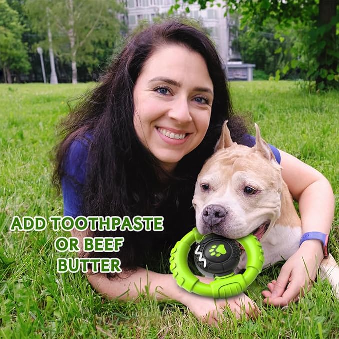 Dog Toys for Aggressive Chewers Large Medium Small Breed Indestructible Durable Tough Squeaky Dog Chew Toys to Keep Them Busy Nylon Rubber Interactive Dog Toys-PurrikoPets