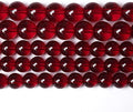 6MM 60PCS Garnet Red Glass Crystal Spacer Loose Beads for Jewelry Making DIY Bracelet 15 Inches 1 Strand