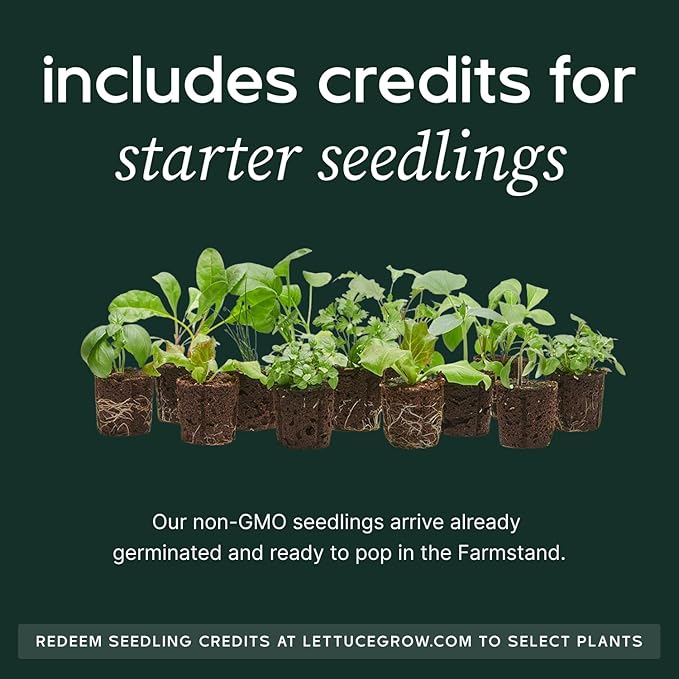 Farmstand Starter Kit with Glow Rings and 30 Seedling Credits | Family Hydroponic Growing System Kit | Vertical Garden Planter Tower | 5ft 5in Tall-PurrikoPets