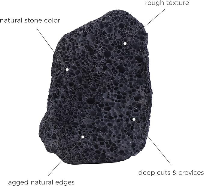 2-6 Inches Large Natural Black Lava Rock 4 PCS Aquarium Rocks for Aquascaping, Aquarium Landscaping, Terrariums, Fish Tank Decoration, Vivariums, Paludarium, Reptile and Amphibian Enclosures-PurrikoPets