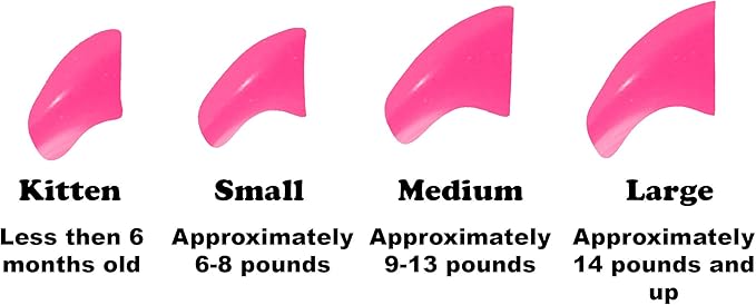 40 Pack Soft Nail Caps for Cat Claws HOT Pink Small-PurrikoPets