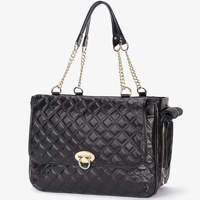Fashion Pet Carrier Dogs Cat Small Animals Purse Bag, Leather Pet Carriers Dog Puppy Kitten Tote Travel Handbag TSA Airline-Approved-PurrikoPets