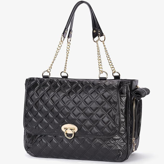 Fashion Pet Carrier Dogs Cat Small Animals Purse Bag, Leather Pet Carriers Dog Puppy Kitten Tote Travel Handbag TSA Airline-Approved-PurrikoPets