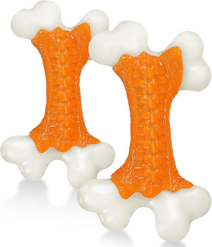 Dog Toys 2 Pack, Dog Toys for Aggressive Chewers Large Breed, Aggressive Chew Toys for Large Dogs (2 Pack)-PurrikoPets