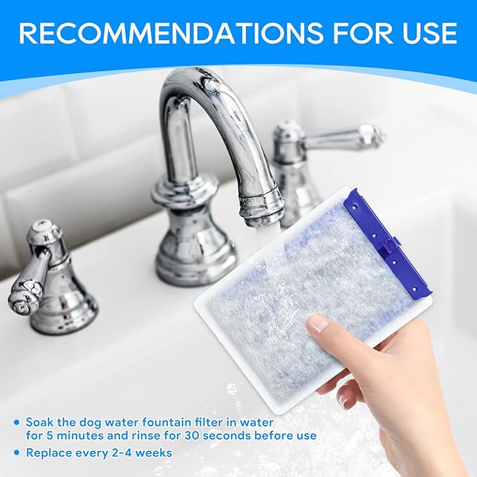 Filter Cartridges Large Compatible with Tetra Whisper Bio-Bag Aquarium Filters, Fish Tank Filters Replacement for Aquariums for Whisper Filter 20i 40i/ IQ 20 30 45 60/ PF20 30 40 60, 6 Pack-PurrikoPets