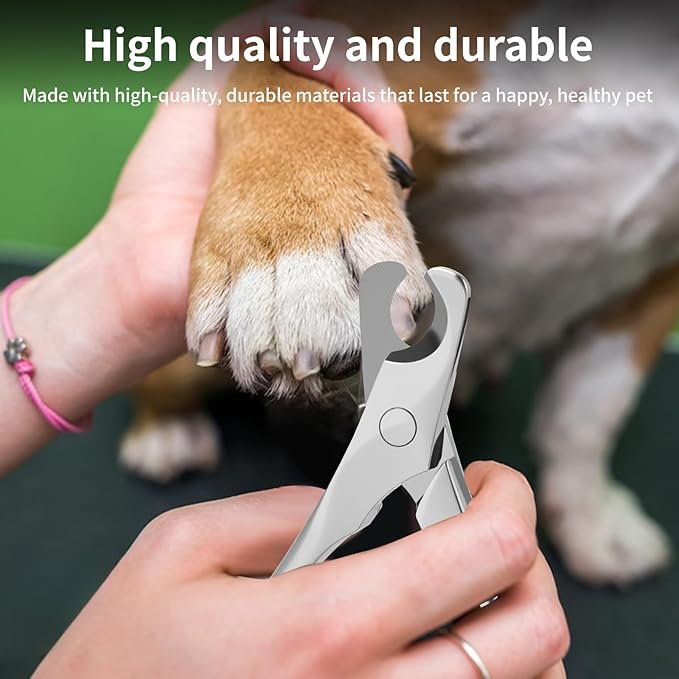 Dog Nail Clippers & Trimmers with Safety Guard - Heavy Duty Pet Nail Clippers for Large, Medium, Small Dogs & Cats-PurrikoPets