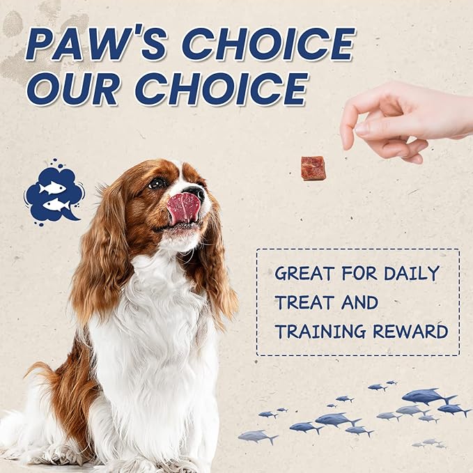 Dog Treats Training Rewards, Beef Cod Cubes, 1% Taurine Added, 12.5 oz, Rawhide Free, Grain Free, Low Fat Dog Training Rewards and Snacks, No Additives-PurrikoPets
