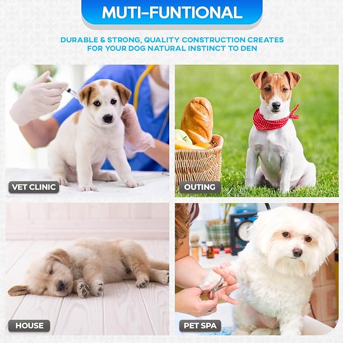 FDW Dog Crate for Small Dogs 18 Inch Folding Metal Wire Pet Cage Double Door W/Divider Panel Indoor Outdoor Kennel Leak-Proof Plastic Tray,Black-PurrikoPets