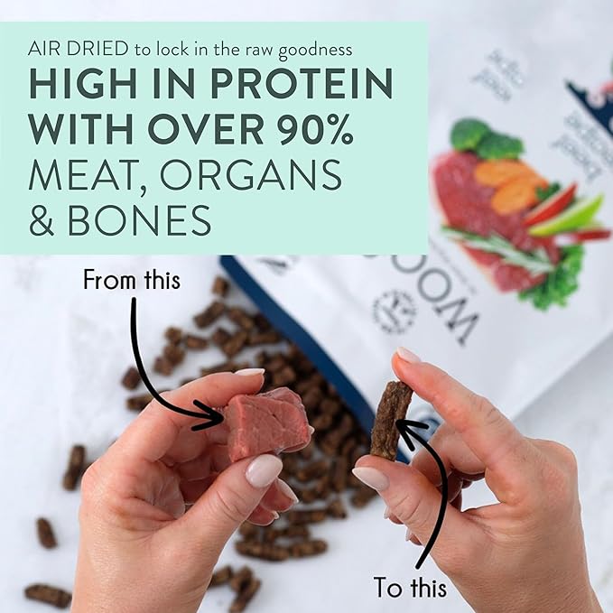 Air Dried Dog Food, Toppers for Dry Food, High Protein, Natural Dog Food, Limited Ingredient Recipe Chicken, 3.5 oz-PurrikoPets