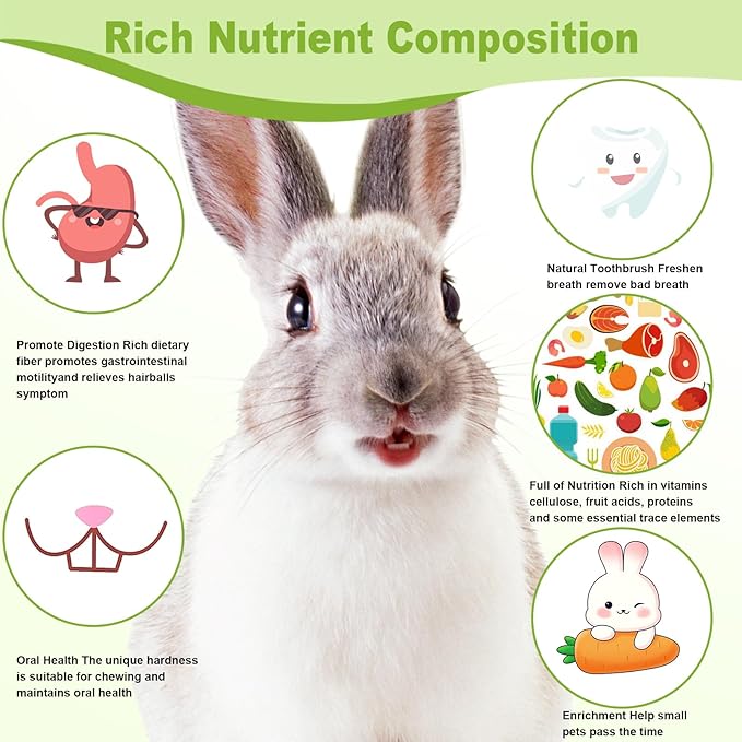 100PCS Timothy Hay Sticks for Rabbits Guinea Pigs Chinchillas Chew Treats, Natural Timothy Grass Molar Teeth Stick Bunny Chew Toys for Rabbits Chinchillas Guinea Pigs Hamsters Rodents-PurrikoPets