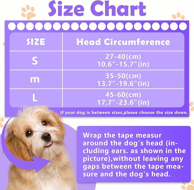 Dog Noise Cancelling Ear Muffs No Flap Ear Wraps for Dogs-PurrikoPets