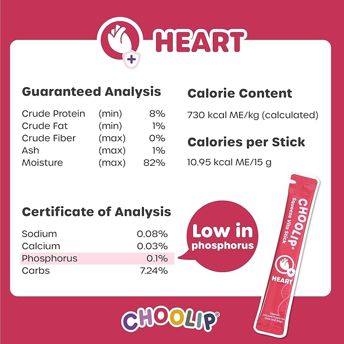 Grab & Go Squeeze Vita Stick Lickable Treats for Dogs & Cats. 49 Heart Support Sticks with Essential multivitamins. Soft and Tasty Paste for All Life Stages, Supporting Heart Health-PurrikoPets